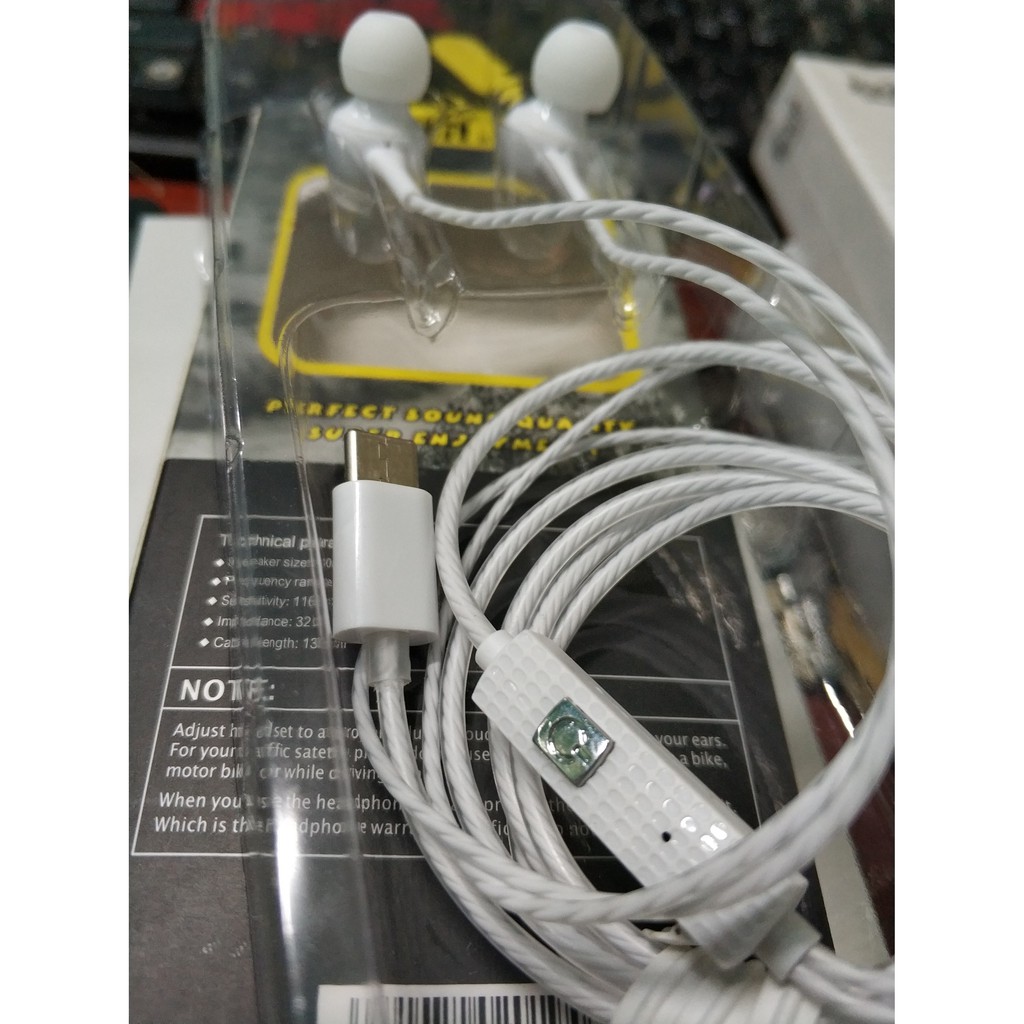 Tai Nghe Jack Type-C Cho Điện Thoại Nghe Nhạc Siêu Bass KIN KYIN K28C