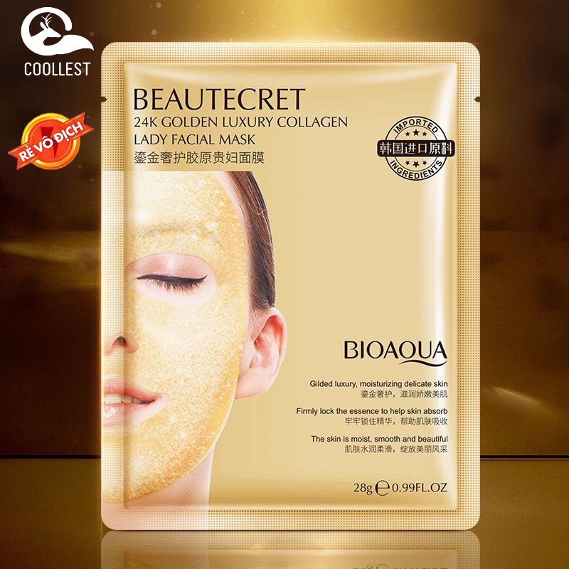 Mặt nạ thủy tinh 🥝FREESHIP🥝 trong suốt  collagen Bioaqua dạng thạch dưỡng da căng bóng, trẻ hoá làm da | BigBuy360 - bigbuy360.vn