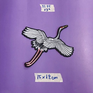 Sticker ủi,patch ủi,hình ủi con cò trắng