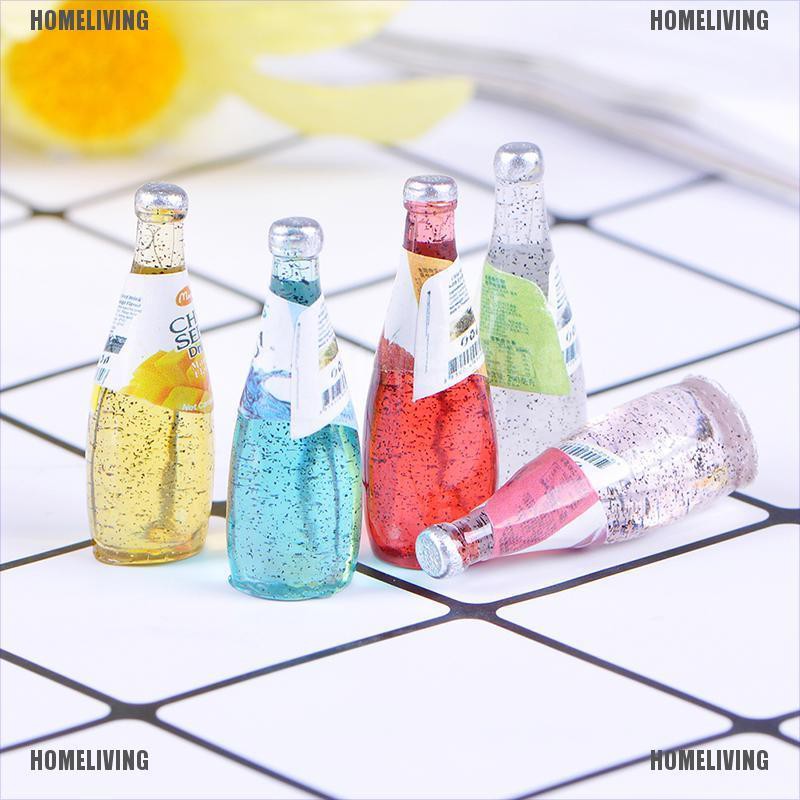 Set 5 Ly Nước Trái Cây mini Tỉ Lệ 1 / 12 Trang Trí Nhà Búp Bê