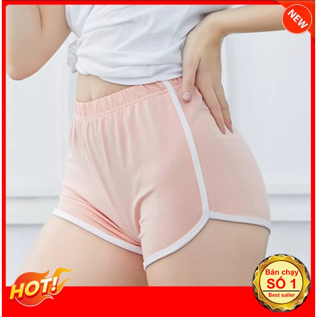 Quần short đùi nữ vải mềm mịn co giãn tốt mặc mát thoải mái | BigBuy360 - bigbuy360.vn