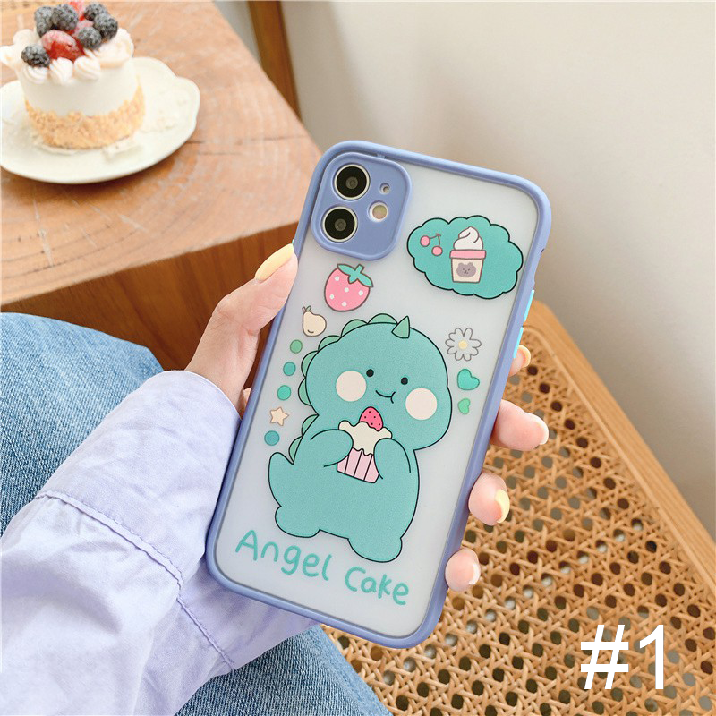 VIVO Y73 Y75 V23 V23E Y53S Y72 V21 Y51 Y31 V19 neo Y20 Y20S Y20I Y30I Y50 Y30 Y19 Y17 Y15 Y12 V9 V20 Pro S1 PRO Cute dinosaur print case