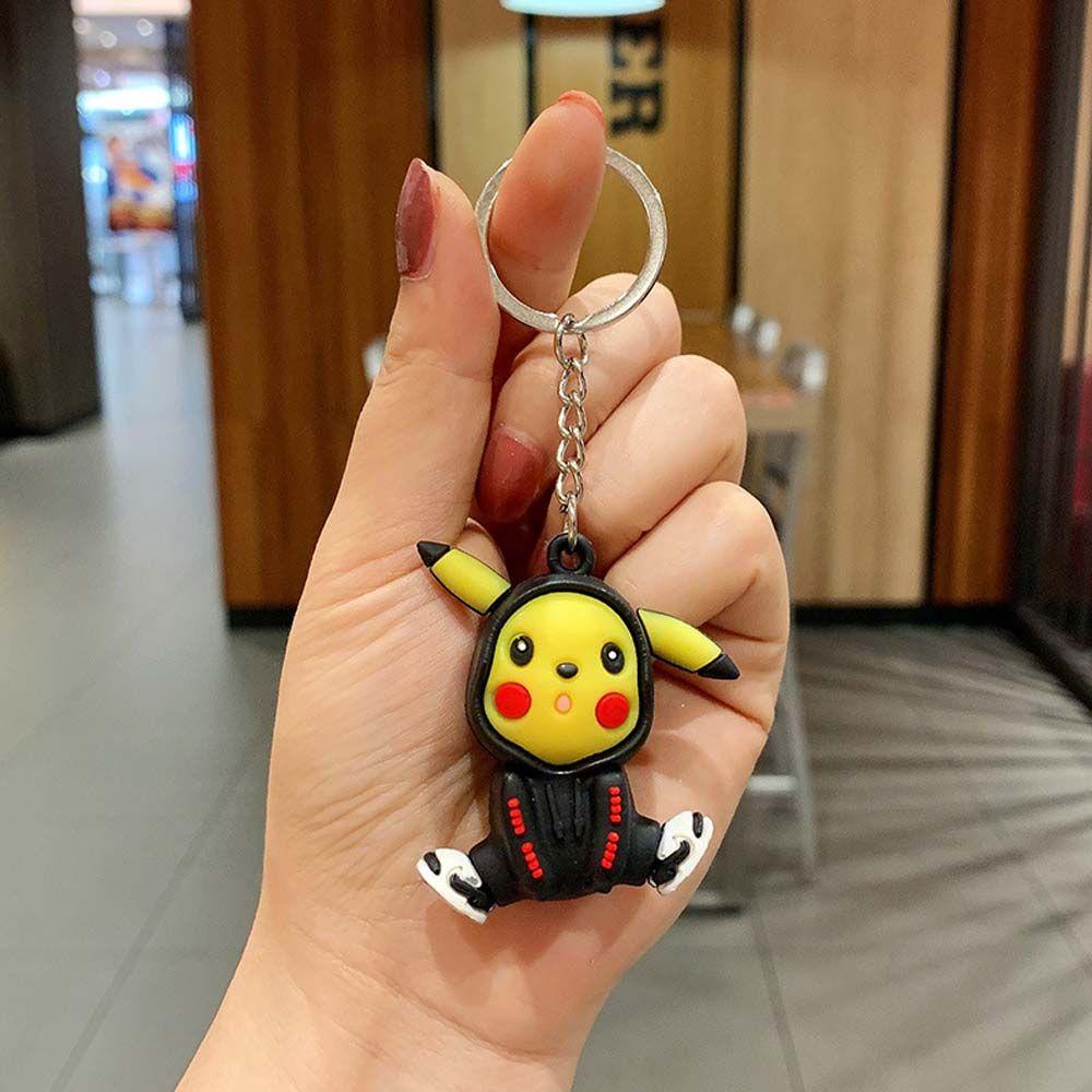 Móc Khóa Bằng Nhựa PVC Hình Pikachu Đáng Yêu