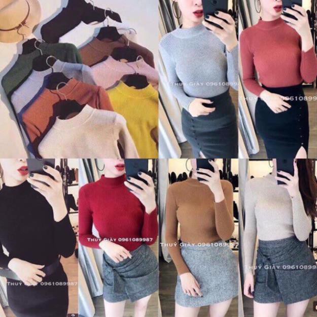 Áo len gân cổ 3 phân ( Giống hình 100%) | BigBuy360 - bigbuy360.vn