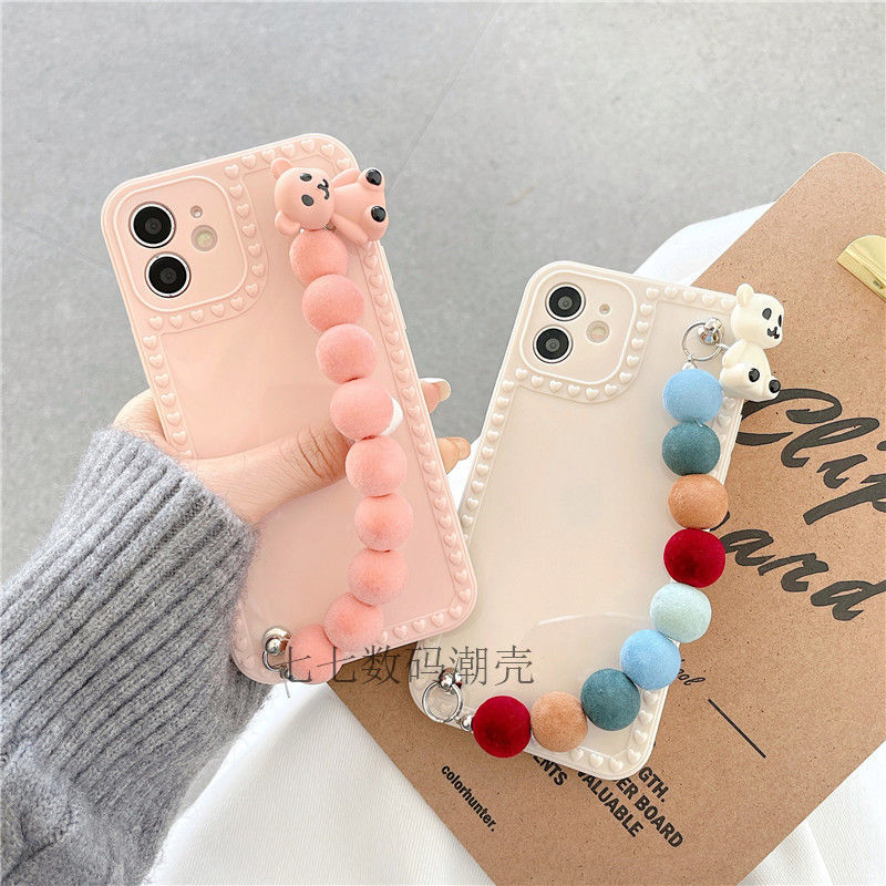 Mới Ốp Điện Thoại Dẻo Họa Tiết Chú Gấu Nhiều Màu Xinh Xắn Cho iPhone 12promax 12 11 x xs 7plus 8plus XR HD0V h75c