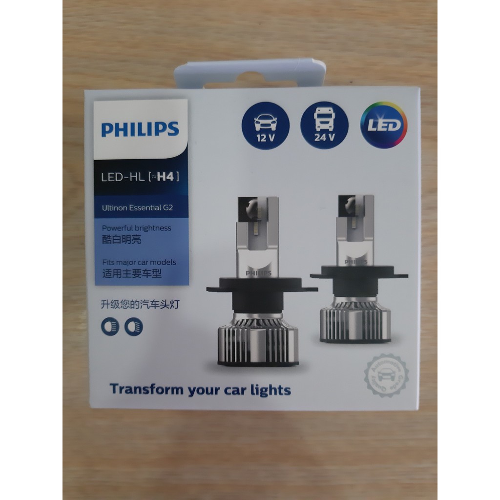 (Ảnh thật) Bóng đèn pha H4 LED-HL 11342 UE2 X2 - Chính hãng Philips