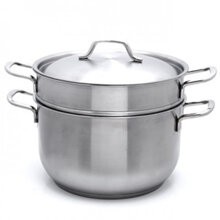 Bộ Nồi Xửng Hấp Inox -3 Đáy Fivestar- 30-32cm -Nắp Inox- kính,nấu xôi,hấp bánh, Bảo Hành 60 Tháng Chính Hãng