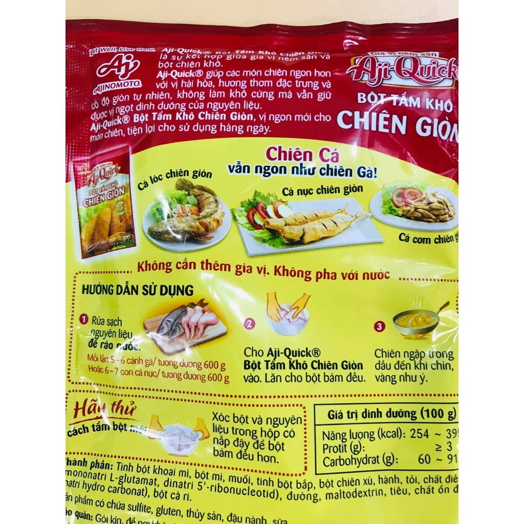 Bột tẩm khô chiên giòn Aji-Quick gói 42g | BigBuy360 - bigbuy360.vn