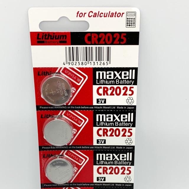 Vỉ 5 Viên Pin CR2032 / CR2025 / CR2016 Maxell Lithium 3V - Made In Japan