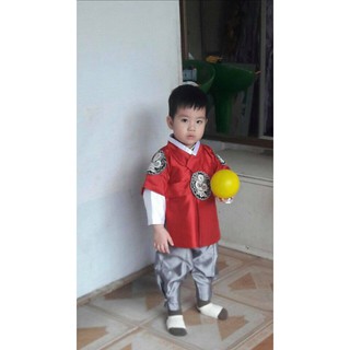 Hanbok bé Trai - Đỏ