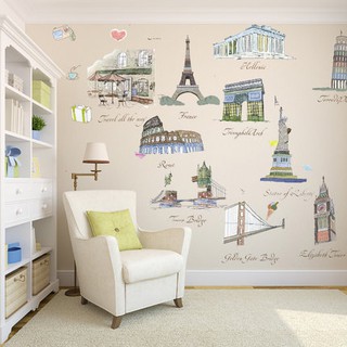 Decal dán tường kì quan thế giới
