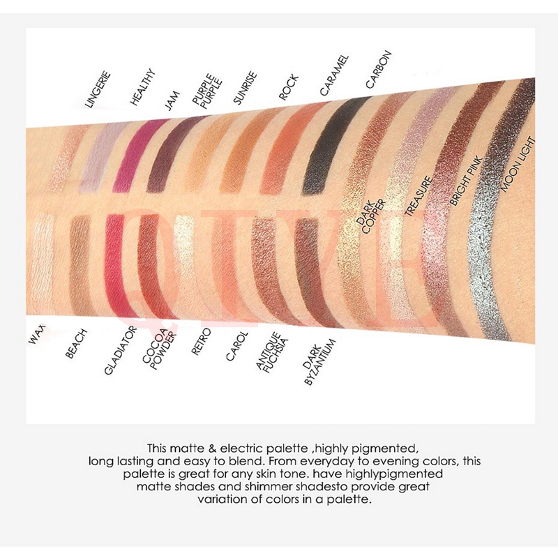 COD FOCALLURE  Palet Eyeshadow Matte dan Glitter Mineral 20 Warna