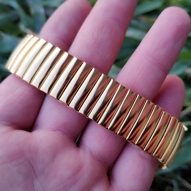 Dây Đeo Đồng Hồ Co Giãn Bằng Thép Không Gỉ 12mm 14mm 16mm 18mm 20mm