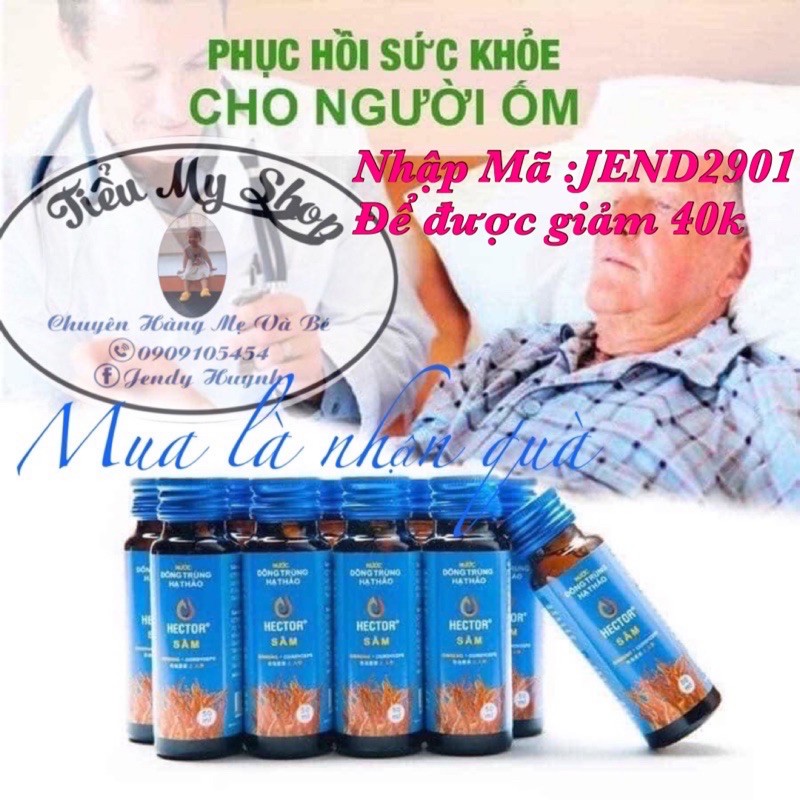 [Chính Hãng] 01 Hộp Nước Đông Trùng Hạ Thảo Hector Sâm của Công Tỷ TNHH LAVITE (Hộp 10 Chai)