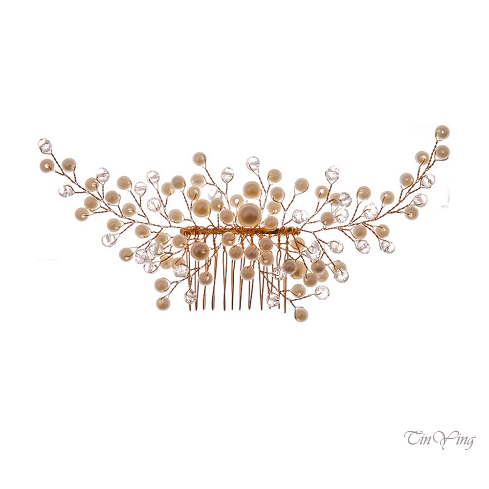 GETNOIVAS Trâm Cài Tóc Đính Ngọc Trai Cổ Điển Thời Trang Cho Nữ