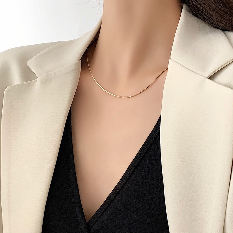 Vòng cổ kiểu xương rắn phong cách Hàn Quốc C90