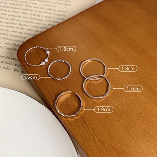 set nhẫn phong cach Hàn Quốc