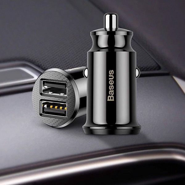Tẩu Sạc nhanh Baseus Mini 3.1A 2 Cổng USB - Hàng Chính Hãng - Bảo hành 12 tháng Rẻ nhất shopee 2020