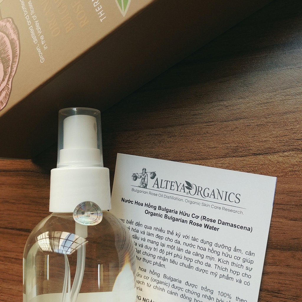 Nước Hoa Hồng Đỏ Hữu Cơ Alteya Organics Rose Water