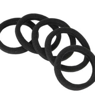 Dây buộc tóc co giãn màu đen/Buộc tóc đen trơn