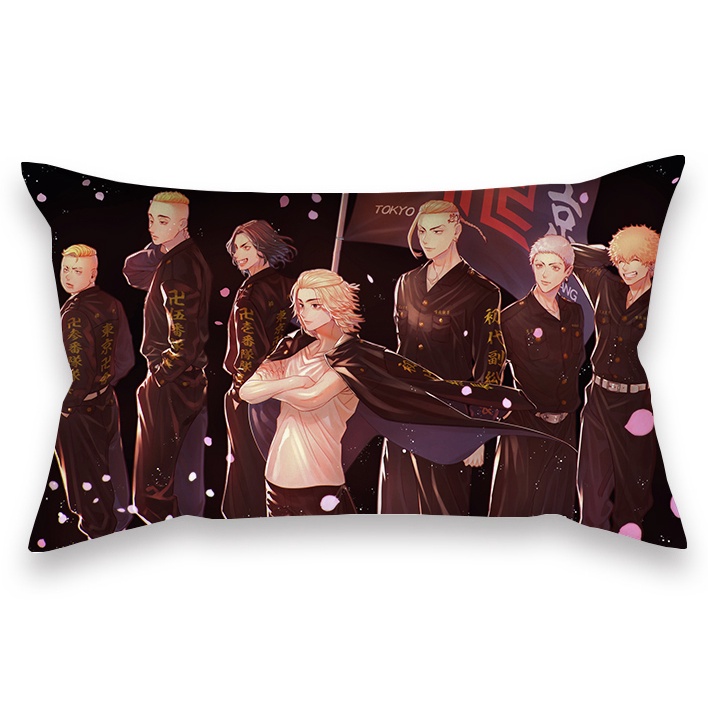 Vỏ Gối Chữ Nhật In Hình Tokyo Revengers 50X30Cm