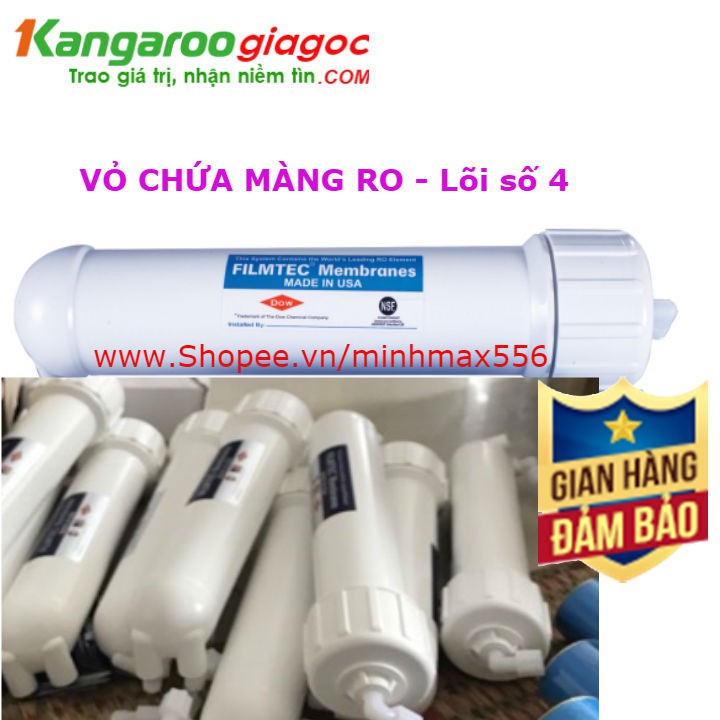 VỎ ĐỰNG MÀNG LỌC RO SỐ 4 | VỎ CHỨA MÀNG LỌC RO - SỐ 4