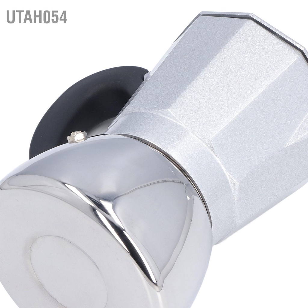 Utah054 Máy pha cà phê Stovetop 6 cốc Moka Pot Bình thơm ngon cho văn phòng bếp tại nhà