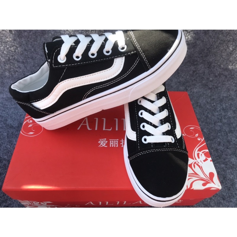 [Full box bill] GIÀY 𝐕𝐀𝐍𝐒 VAULT OLD SKOOL MÀU ĐEN Giày thể thao nam nữ 2021