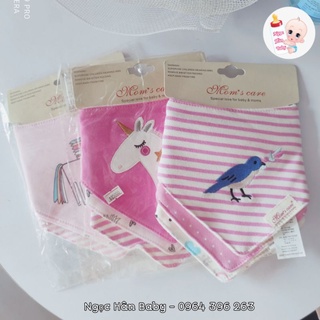 Set 3 Yếm tam giác Momcare cotton nỉ