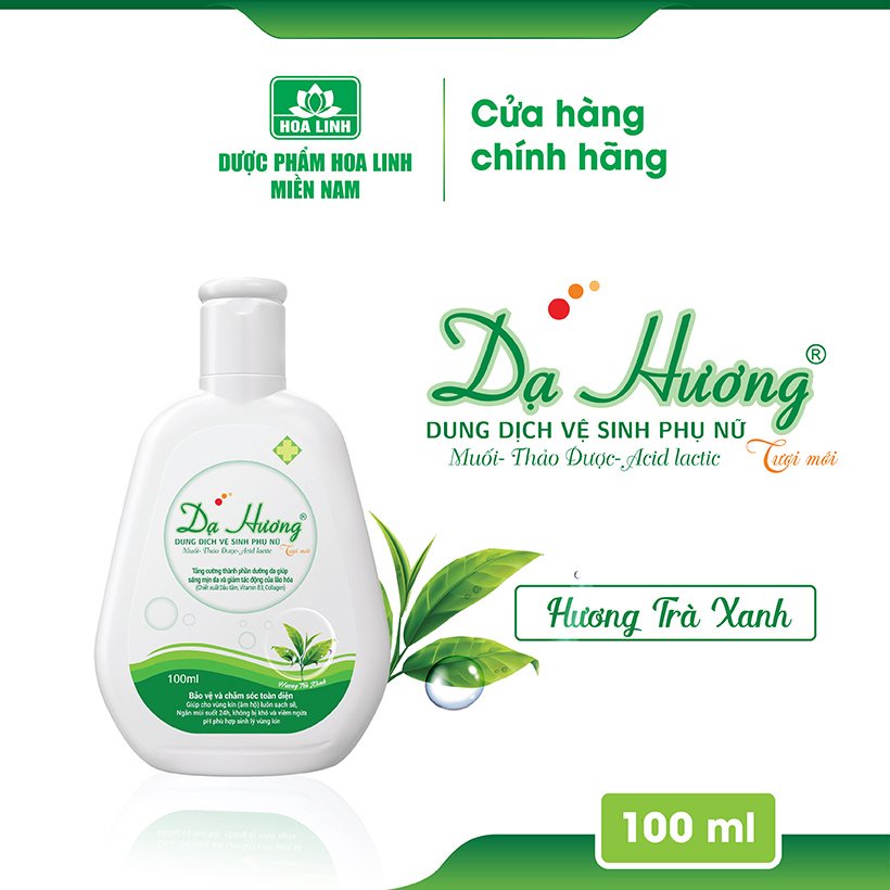 Dung dịch vệ sinh - Dạ Hương Trà xanh 100ml