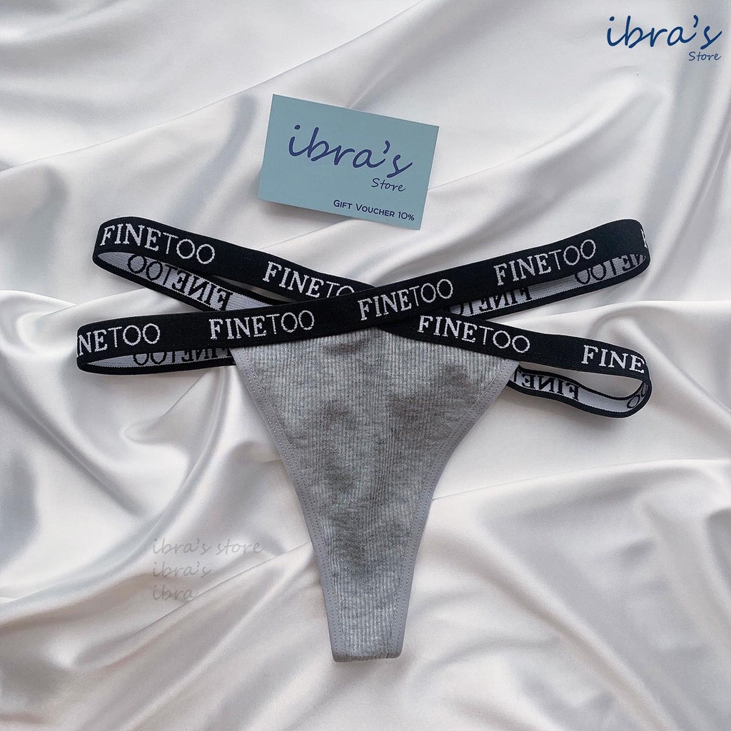 iBRA's Store Quần lót lọt khe nữ sexy dây hông cotton trơn thoáng khí Đồ lót cạp thấp gợi cảm vải mềm mại thoáng khí