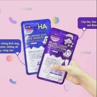 Mặt nạ ha tím + xanh dưỡng trắng mịn cho da