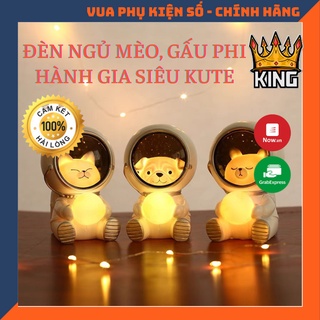 Đèn ngủ mèo, gấu phi hành gia siêu kute