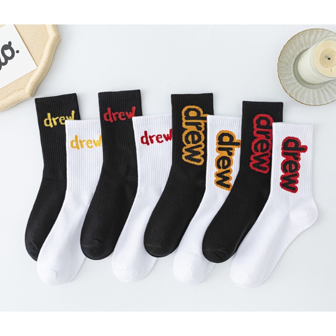 Vớ Tất DREW SMILE cao cổ Nam Nữ phong cách trẻ trung, năng động.