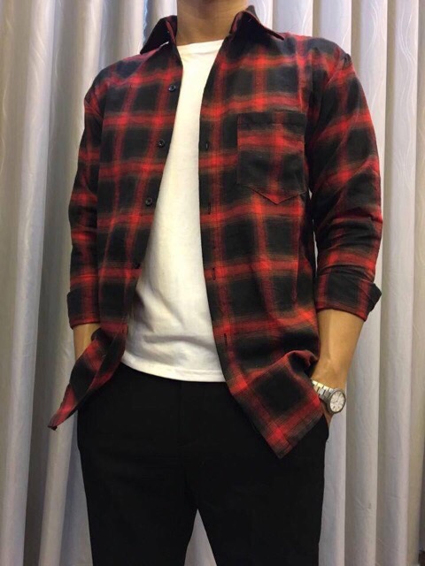 Áo sơ mi caro dài tay | BigBuy360 - bigbuy360.vn