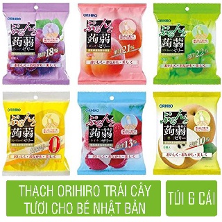 Thạch hoa quả Orihiro 12 gói 240g-Nhật Bản