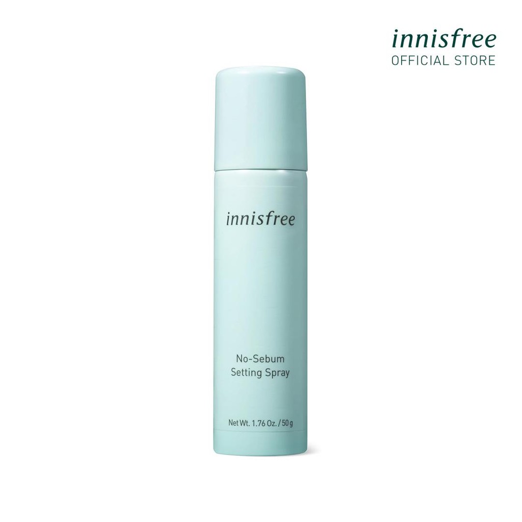 Nước xịt kiềm dầu khóa lớp trang điểm innisfree No Sebum Setting Spray 50ml