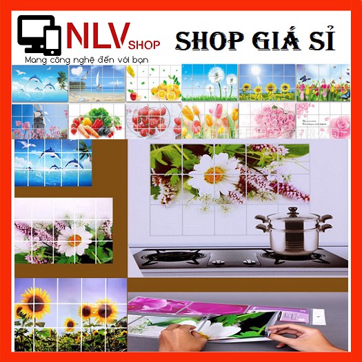 MIẾNG DÁN TƯỜNG CÁCH NHIỆT NHÀ BẾP NHIỀU HÌNH.