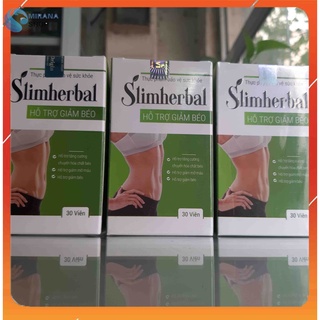 [COMBO 3 HỘP] VIÊN UỐNG GIẢM CÂN SLIM HERBAL - Giảm Cân Hiệu Quả Không Gây Mất Nước Mệt Mỏi - CHÍNH HÃNG HỘP 30 VIÊN