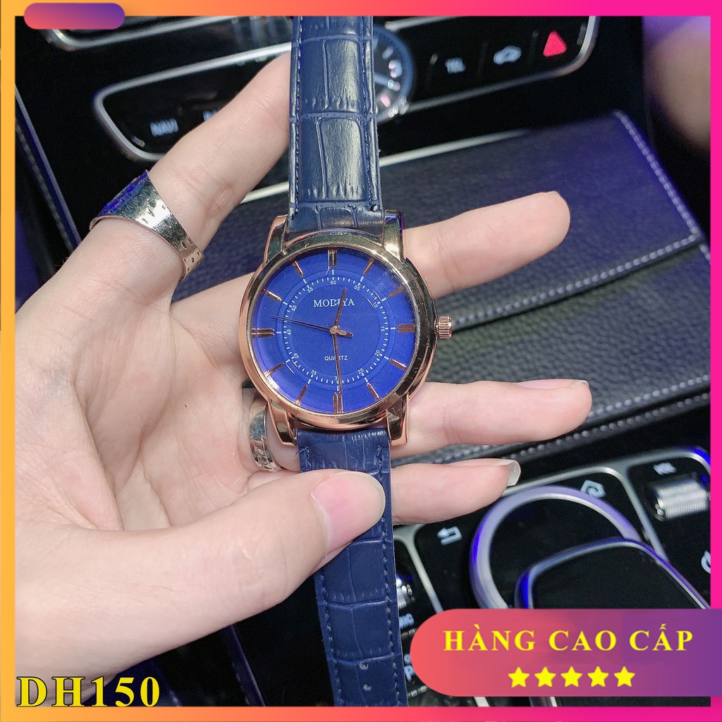 [video thật] Đồng Hồ Nam FZ Dây Da Giá Siêu Rẻ - Fullbox Tặng Vòng Tay Phong Thủy DH150 ht shop
