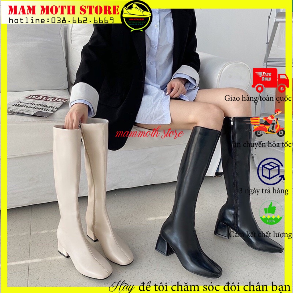 Boot đùi, bốt đùi khóa sườn, boots nữ cao cổ hàng quảng châu cao cấp đủ size nữ shop MAMMOTH | WebRaoVat - webraovat.net.vn