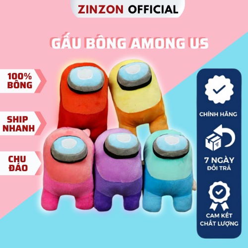 Gấu Bông Among Us Nhồi Bông Dễ Thương Cao Cấp ZinZon