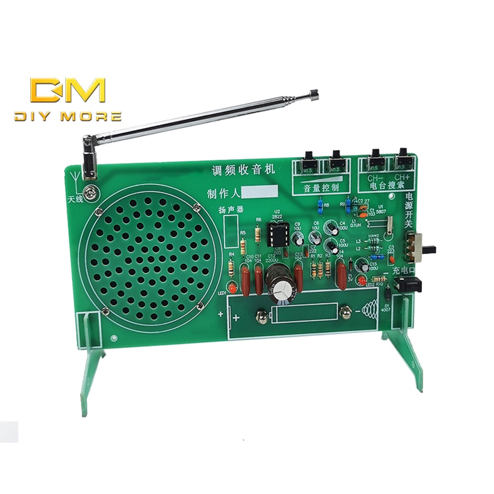 Bảng mạch radio FM DIYMORE RDA5807FP DIY 65-108MHz chuyên dụng