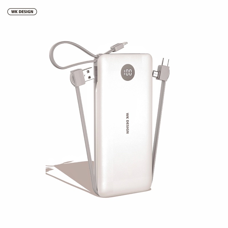 Pin sạc Dự Phòng WK Hongkong kèm dây màn Led 10.000 mAH (power bank)  WP-153 PD chính hãng tại nguyễn gia group quận 5: