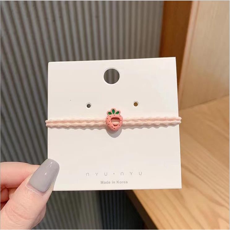 Dây Buộc Tóc LUCKY BIG CAT Cao Su Co Giãn Phong Cách Hàn Quốc Dễ Thương Thời Trang Mới 2022