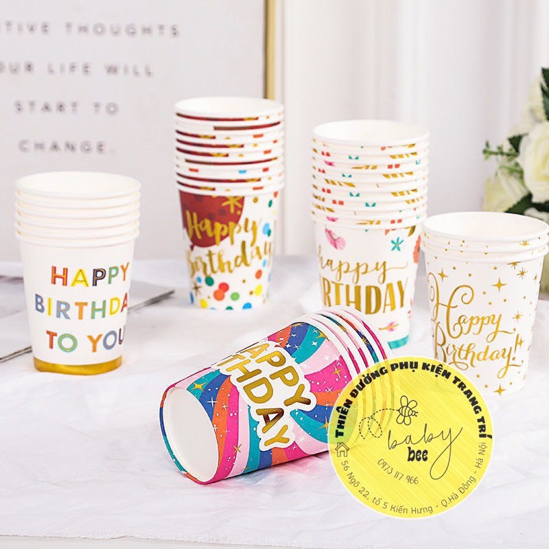 Set 10 Đĩa Giấy Cao Cấp Trang Trí Bàn Tiệc