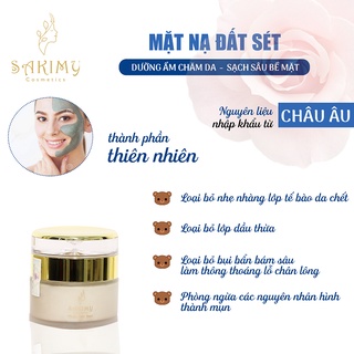 Mặt nạ đắt sét SAKIMY giúp làm sạch da và dưỡng da (Hàng xịn)
