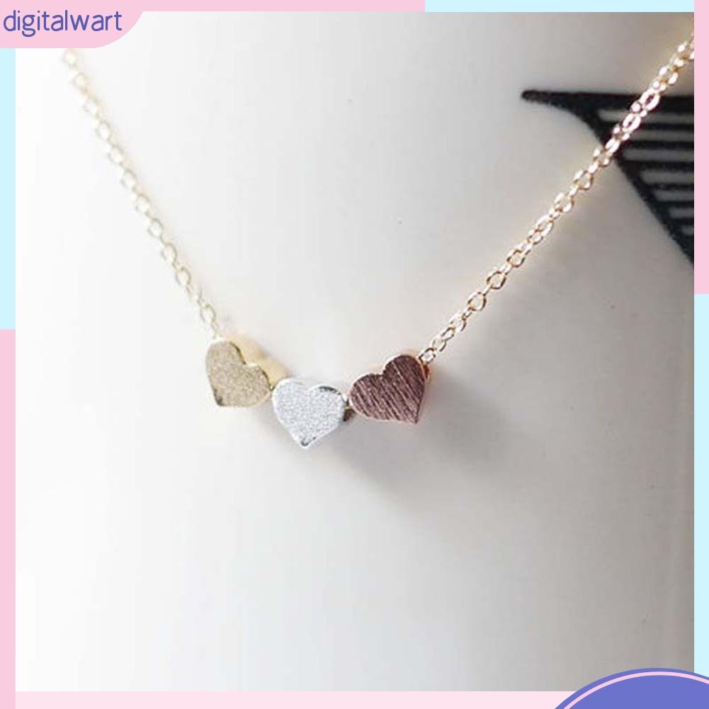 Dây chuyền mặt 3 trái tim độc đáo cá tính dễ thương dành cho nữ