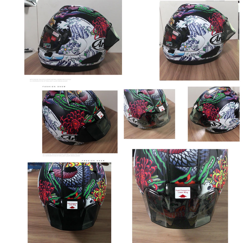 Kodaskin Cánh Gió Gắn Mũ Bảo Hiểm Xe Mô Tô Arai RX-7X RR5 RX-7V Arai VZ-Ram