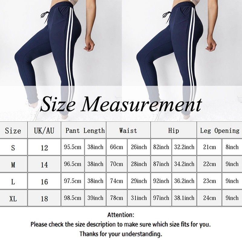 Quần legging thể thao nữ 2 sọc dọc